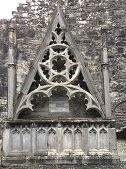 Ornate stonework Kilconnell Friary