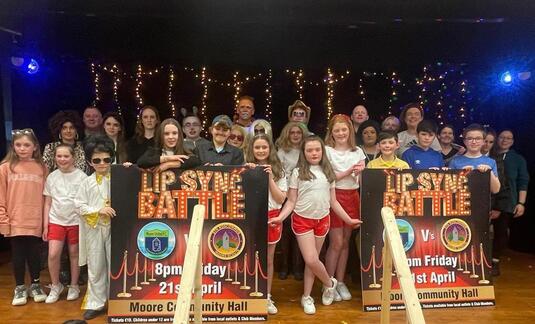 Contestants of the Moore Scout and Moore United FC Lip Sync Battle