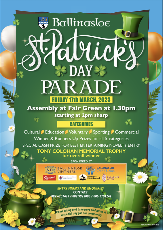 St Patrick's Day Parade 2023, Ballinasloe, Co. Galway