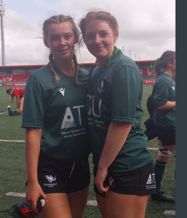 Catherine Fleming and Roisin Power following their Munster victory in the Interprovincials.