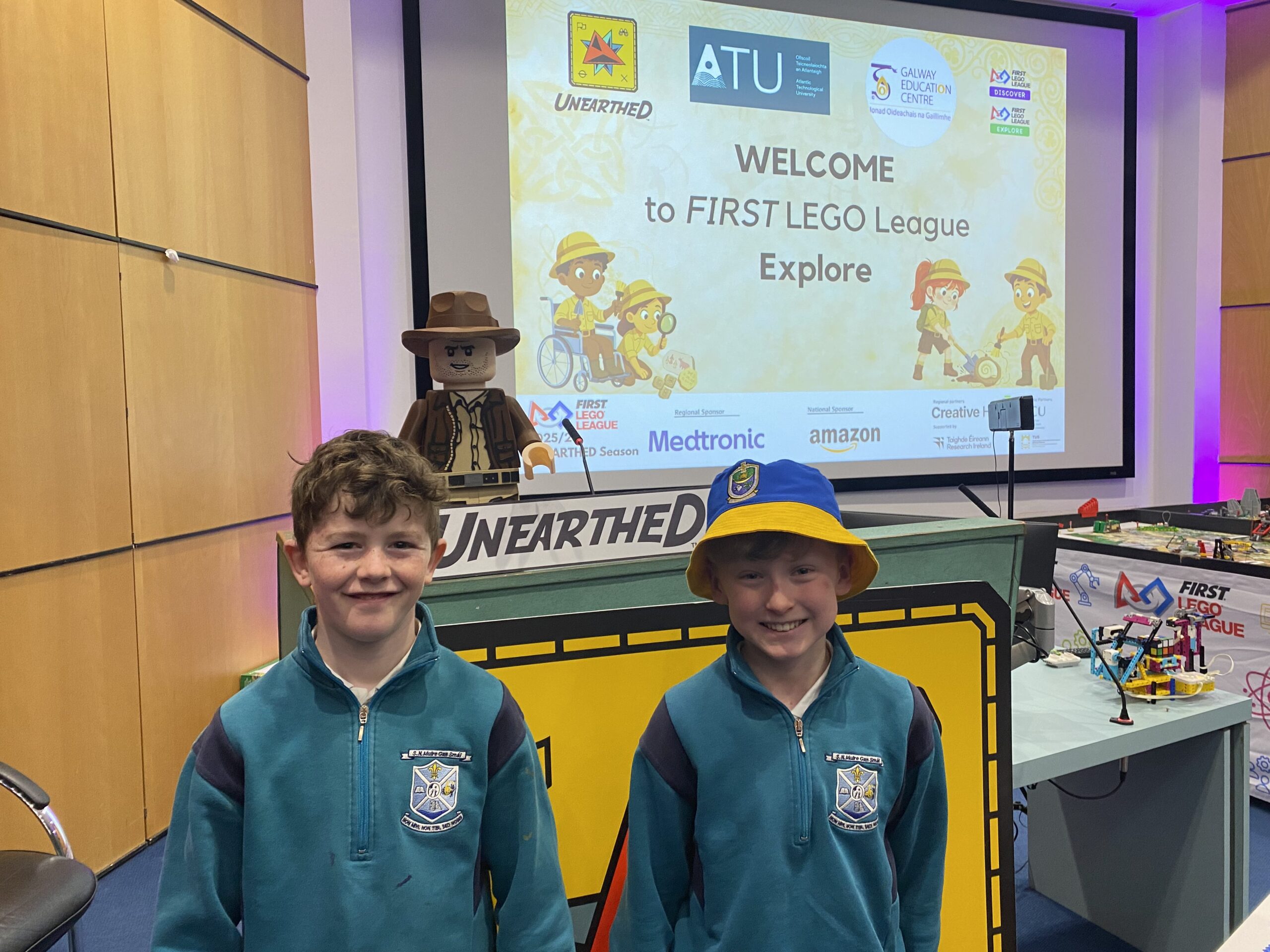 Pupils from Creagh National school at a recent Lego League event in ATU.