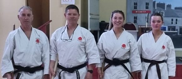 Kevin Casey, Marcus Doherty, Alanah Doherty and Roisin Doherty.